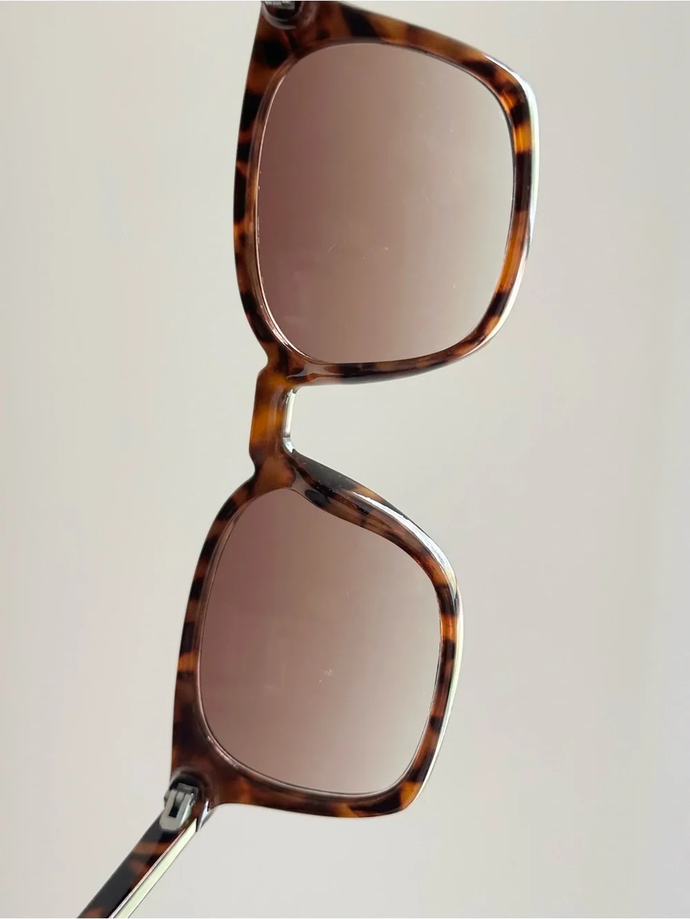 J. Crew Brown Tortoiseshell Classic Square Sunglasses - Preppy